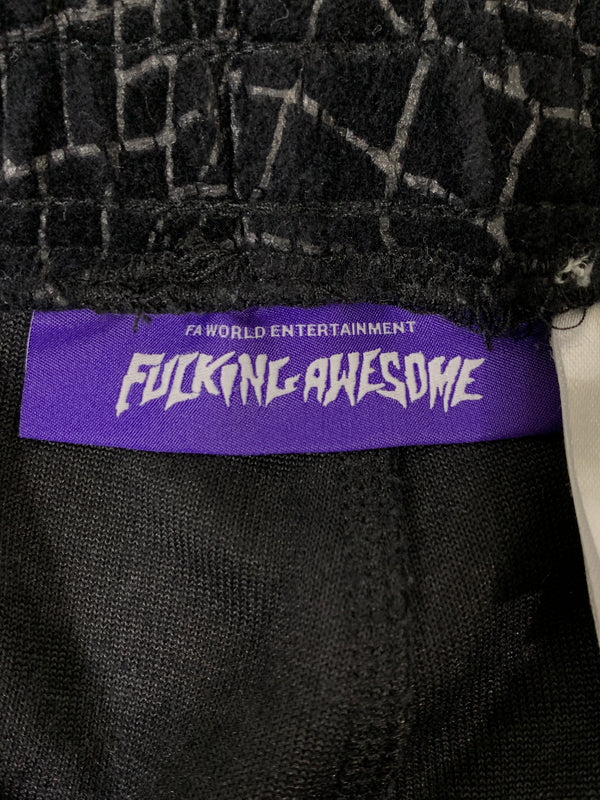 【中古品】【メンズ】 FUCKING AWESOME ファッキング オーサム CROC VELOUR TRACK PANT クロック ベロア トラックパンツ メンズ ボトムス スウェット 153-260612-em-55-min サイズ：L カラー：ブラック 万代Net店
