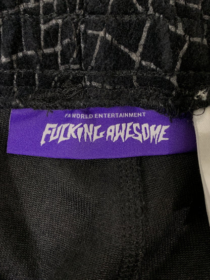 【中古品】【メンズ】 FUCKING AWESOME ファッキング オーサム CROC VELOUR TRACK PANT クロック ベロア トラックパンツ メンズ ボトムス スウェット 153-260612-em-55-min サイズ：L カラー：ブラック 万代Net店