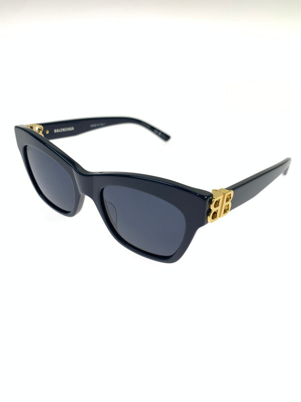 【中古品】【メンズ/レディース】 BALENCIAGA バレンシアガ SUNGLASSES GOLD BLUE BB0132S 007 サングラス 53□20-145 203-260424-em-05-min カラー：ブルー（ネイビー） 万代Net店