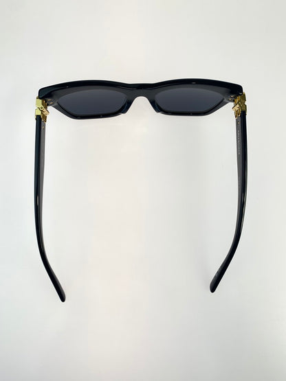 【中古品】【メンズ/レディース】 BALENCIAGA バレンシアガ SUNGLASSES GOLD BLUE BB0132S 007 サングラス 53□20-145 203-260424-em-05-min カラー：ブルー（ネイビー） 万代Net店