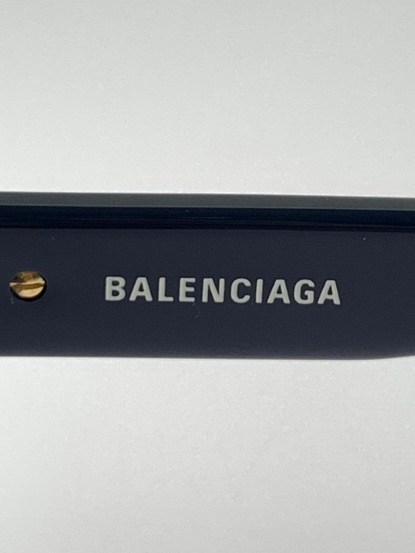 【中古品】【メンズ/レディース】 BALENCIAGA バレンシアガ SUNGLASSES GOLD BLUE BB0132S 007 サングラス 53□20-145 203-260424-em-05-min カラー：ブルー（ネイビー） 万代Net店