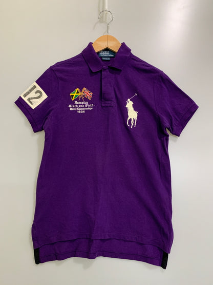 【中古品】【メンズ】 POLO RALPH LAUREN ポロ・ラルフローレン 90's JAMAICA 012 POLO SHIRT 90年代 ジャマイカ 012 ポロシャツ トップス 146-260522-SH-12-min サイズ：S カラー：パープル 万代Net店