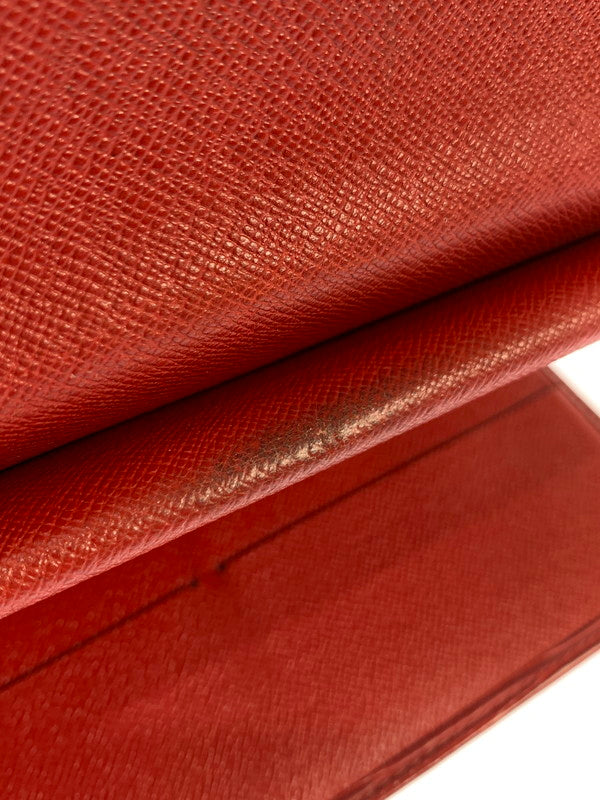 【現状渡し品】【メンズ/レディース】 LOUIS VUITTON ルイ・ヴィトン M6371E エピ ポルトトレゾール エテュイ パピエ CA0071 長財布 ロングウォレット 179-260424-em-09-min カラー：レッド 万代Net店