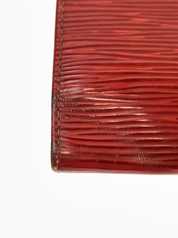 【現状渡し品】【メンズ/レディース】 LOUIS VUITTON ルイ・ヴィトン M6371E エピ ポルトトレゾール エテュイ パピエ CA0071 長財布 ロングウォレット 179-260424-em-09-min カラー：レッド 万代Net店