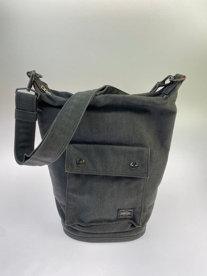 【中古品】【メンズ/レディース】 PORTER ポーター SMOKY 2WAY SHOULDER BAG スモーキー ツーウェイ ショルダーバッグ 鞄 カバン 188-260430-em-53-min カラー：ダークグレー 万代Net店