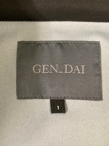 【中古品】【メンズ】 GEN DAI ゲンダイ HALF ZIP JACKET ナイロン ハーフ ジップ ジャケット アウター 140-260424-jt-34-min サイズ：1 カラー：ブラック 万代Net店