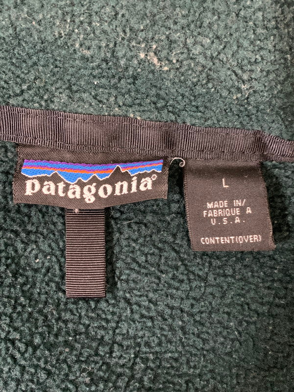 【中古品】【メンズ】 PATAGONIA パタゴニア 90年代 FLEECE JACKET フリース ジャケット アウター 144-260424-jt-35-min サイズ：L カラー：ダークグリーン 万代Net店