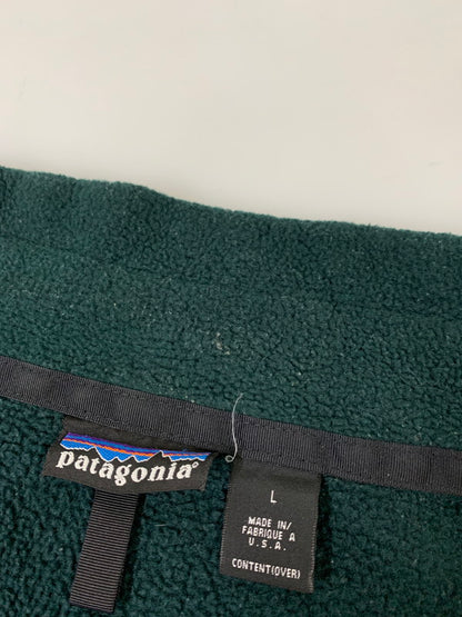 【中古品】【メンズ】 PATAGONIA パタゴニア 90年代 FLEECE JACKET フリース ジャケット アウター 144-260424-jt-35-min サイズ：L カラー：ダークグリーン 万代Net店