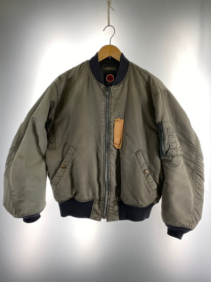 【中古品】【メンズ】 LUCKY STRIKE ラッキーストライク MA-1 FLIGHT JACKET フライトジャケット アウター 146-260604-AS-33-min サイズ：L カラー：グレー 万代Net店