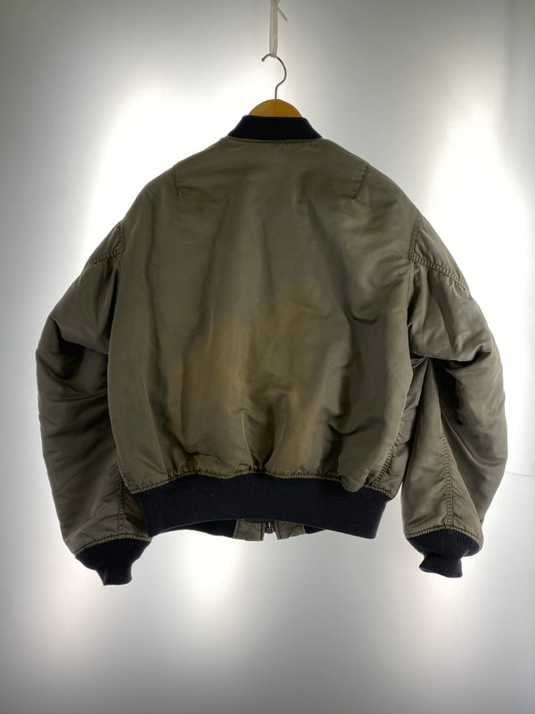 【中古品】【メンズ】 LUCKY STRIKE ラッキーストライク MA-1 FLIGHT JACKET フライトジャケット アウター 146-260604-AS-33-min サイズ：L カラー：グレー 万代Net店