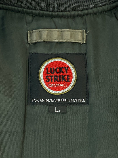 【中古品】【メンズ】 LUCKY STRIKE ラッキーストライク MA-1 FLIGHT JACKET フライトジャケット アウター 146-260604-AS-33-min サイズ：L カラー：グレー 万代Net店