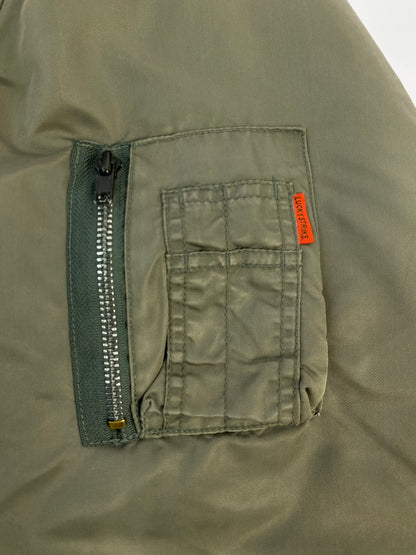 【中古品】【メンズ】 LUCKY STRIKE ラッキーストライク MA-1 FLIGHT JACKET フライトジャケット アウター 146-260604-AS-33-min サイズ：L カラー：グレー 万代Net店