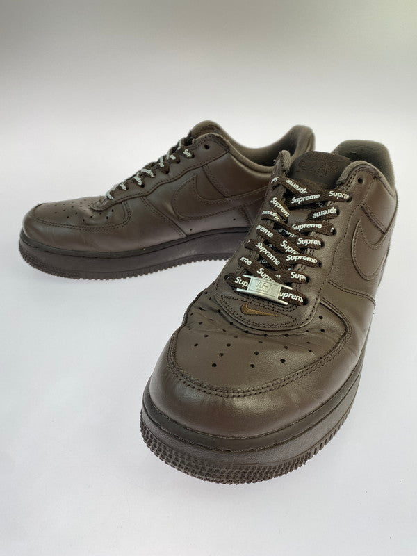 【中古品】【メンズ】 NIKE×SUPREME ナイキ シュプリーム AIR FORCE 1 LOW CU9225-200 エア フォース ワン ロー 靴 シューズ スニーカー SNEAKER 160-260427-KS-05-min サイズ：26.5cm US8.5 カラー：ブラウン 万代Net店