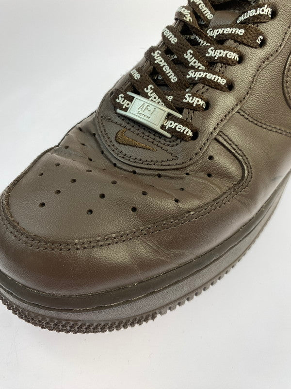 【中古品】【メンズ】 NIKE×SUPREME ナイキ シュプリーム AIR FORCE 1 LOW CU9225-200 エア フォース ワン ロー 靴 シューズ スニーカー SNEAKER 160-260427-KS-05-min サイズ：26.5cm US8.5 カラー：ブラウン 万代Net店
