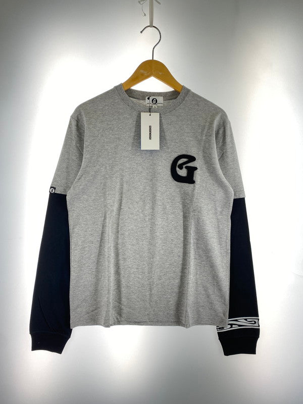 【中古美品】【メンズ】 GOOD ENOUGH グッドイナフ GE-146001 LAYERD TEE 長袖Tシャツ ロングスリーブ 142-260503-AS-2-min サイズ：M カラー：グレー 万代Net店
