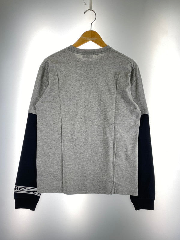 【中古美品】【メンズ】 GOOD ENOUGH グッドイナフ GE-146001 LAYERD TEE 長袖Tシャツ ロングスリーブ 142-260503-AS-2-min サイズ：M カラー：グレー 万代Net店