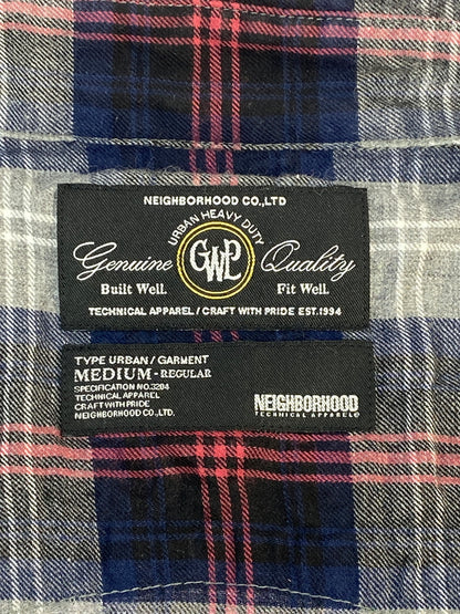 【中古品】【メンズ】 NEIGHBORHOOD ネイバーフッド CHECK S S SHIRT チェックシャツ ショートスリーブ 半袖シャツ 142-260711-AS-37-min サイズ：M カラー：マルチカラー 万代Net店