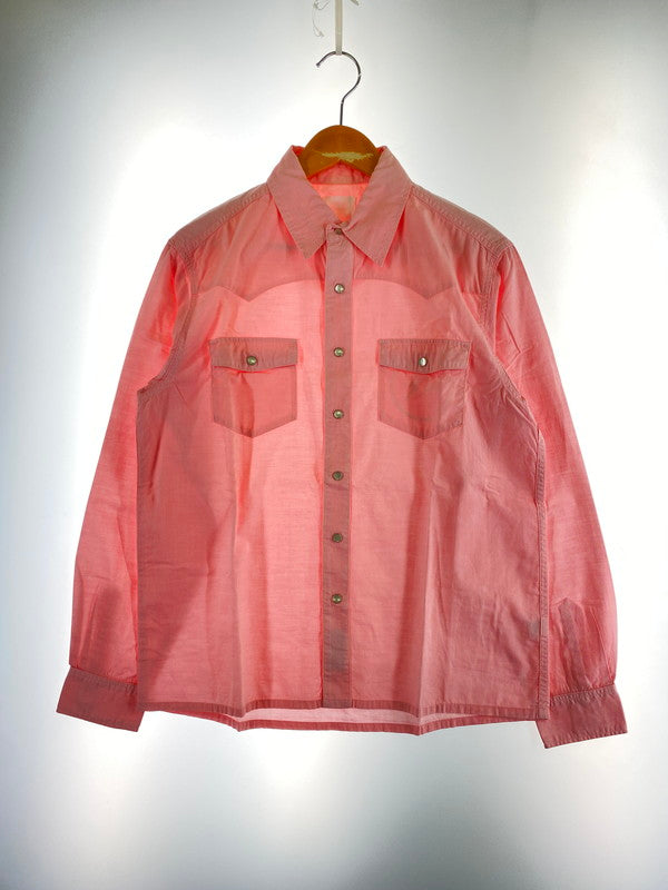 【中古美品】【メンズ】 LEVI'S FENOM リーバイスフェノム ウエスタンシャツ 長袖シャツ ロングスリーブ 142-260503-AS-4-min サイズ：M カラー：ピンク 万代Net店