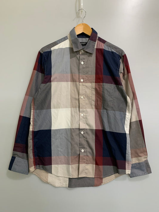 【中古品】【メンズ】 BLACK LABEL CRESTBRIDGE ブラックレーベル クレストブリッジ LS CHECK SHIRT 51M01-311-47 長袖 チェック シャツ メンズ トップス ボタンダウン 141-260424-em-33-min サイズ：M カラー：マルチカラー 万代Net店