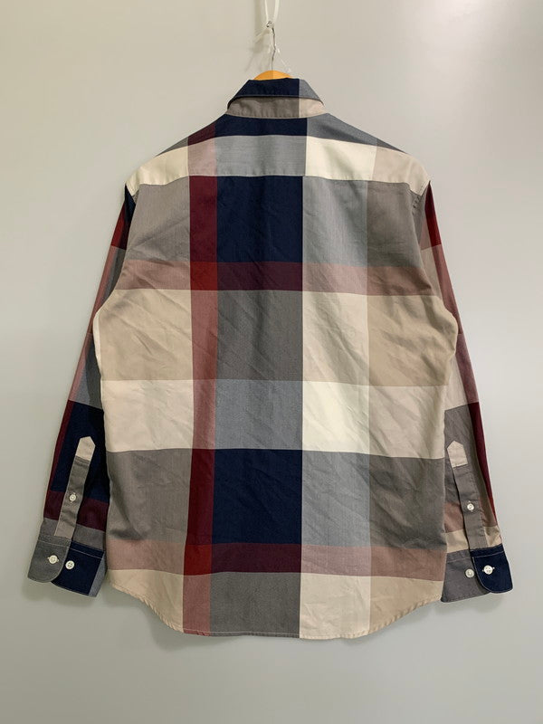 【中古品】【メンズ】 BLACK LABEL CRESTBRIDGE ブラックレーベル クレストブリッジ LS CHECK SHIRT 51M01-311-47 長袖 チェック シャツ メンズ トップス ボタンダウン 141-260424-em-33-min サイズ：M カラー：マルチカラー 万代Net店