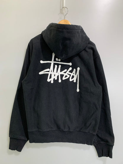 【中古品】【メンズ】 STUSSY ステューシー BASIC LOGO HOODIE PARKA ベーシック ロゴ フーディ パーカー トップス 142-260424-jt-28-min サイズ：M カラー：ブラック 万代Net店
