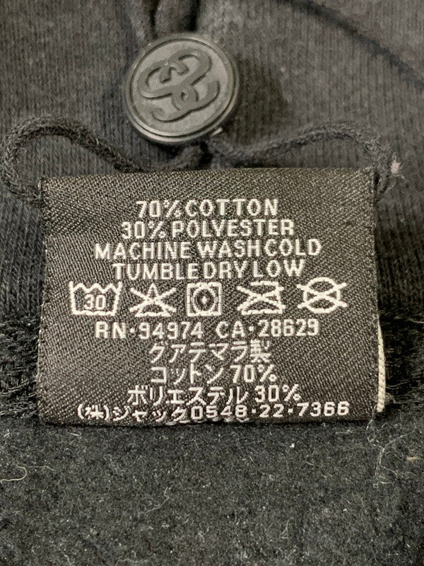 【中古品】【メンズ】 STUSSY ステューシー BASIC LOGO HOODIE PARKA ベーシック ロゴ フーディ パーカー トップス 142-260424-jt-28-min サイズ：M カラー：ブラック 万代Net店