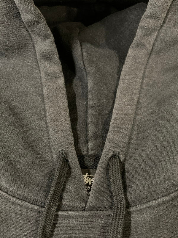 【中古品】【メンズ】 STUSSY ステューシー BASIC LOGO HOODIE PARKA ベーシック ロゴ フーディ パーカー トップス 142-260424-jt-28-min サイズ：M カラー：ブラック 万代Net店