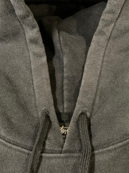 【中古品】【メンズ】 STUSSY ステューシー BASIC LOGO HOODIE PARKA ベーシック ロゴ フーディ パーカー トップス 142-260424-jt-28-min サイズ：M カラー：ブラック 万代Net店