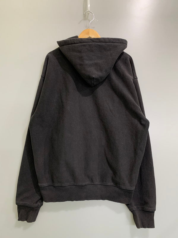 【中古品】【メンズ】 STUSSY ステューシー 118532 FRONT LOGO HOODIE フロント ロゴ フーディ パーカー トップス 142-260424-jt-29-min サイズ：L カラー：ブラック 万代Net店