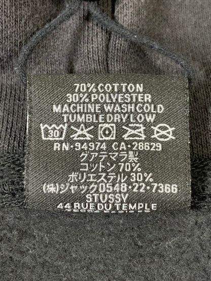 【中古品】【メンズ】 STUSSY ステューシー 118532 FRONT LOGO HOODIE フロント ロゴ フーディ パーカー トップス 142-260424-jt-29-min サイズ：L カラー：ブラック 万代Net店