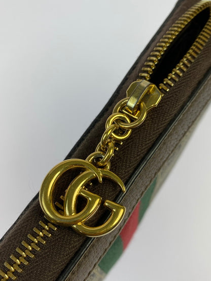 【中古品】【メンズ/レディース】 GUCCI グッチ オフィディア GG ジップアラウンドウォレット 523154 財布 181-260428-KS-01-min カラー：ブラウン系 万代Net店
