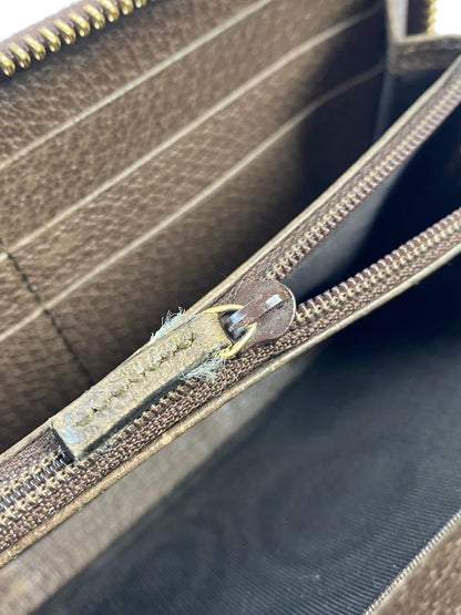 【中古品】【メンズ/レディース】 GUCCI グッチ オフィディア GG ジップアラウンドウォレット 523154 財布 181-260428-KS-01-min カラー：ブラウン系 万代Net店