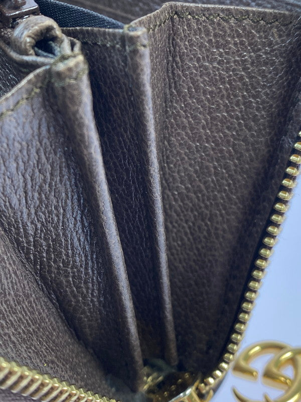 【中古品】【メンズ/レディース】 GUCCI グッチ オフィディア GG ジップアラウンドウォレット 523154 財布 181-260428-KS-01-min カラー：ブラウン系 万代Net店