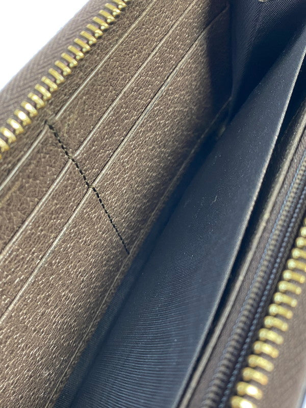 【中古品】【メンズ/レディース】 GUCCI グッチ オフィディア GG ジップアラウンドウォレット 523154 財布 181-260428-KS-01-min カラー：ブラウン系 万代Net店