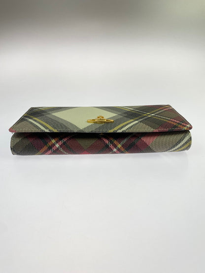 【中古品】【メンズ/レディース】 VIVIENNE WESTWOOD ヴィヴィアン ウエストウッド マルチカラーチェック 長財布 1032VW30 200-260428-KS-14-min カラー：マルチカラー 万代Net店