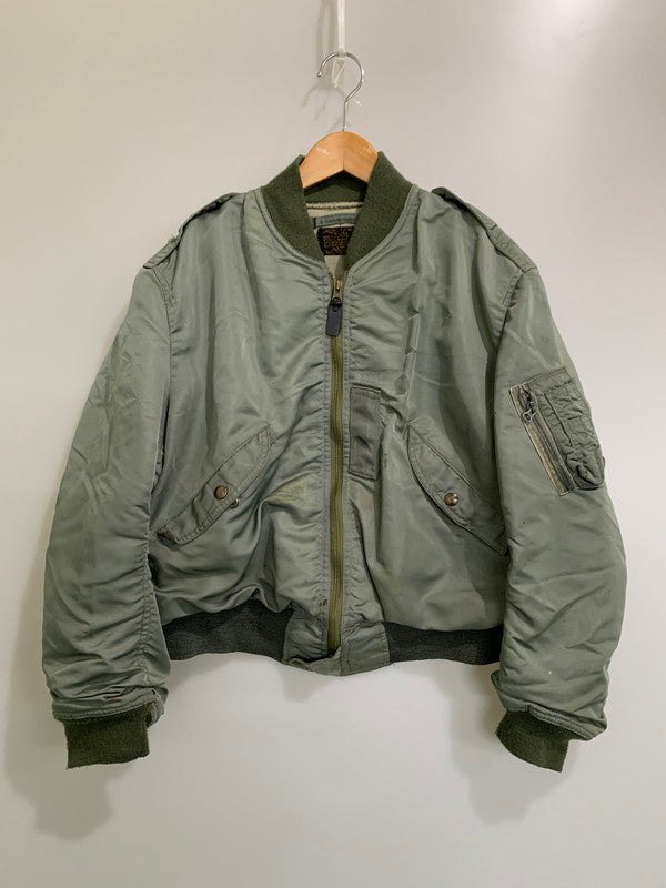 【現状渡し品】【メンズ】 USAF 50 S初期型 L-2B FLIGHT JACKET BLUE ANCHOR社 フライト ジャケット アウター 146-260424-jt-36-min サイズ：L カラー：ライトオリーブ 万代Net店