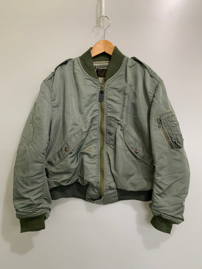【現状渡し品】【メンズ】 USAF 50 S初期型 L-2B FLIGHT JACKET BLUE ANCHOR社 フライト ジャケット アウター 146-260424-jt-36-min サイズ：L カラー：ライトオリーブ 万代Net店