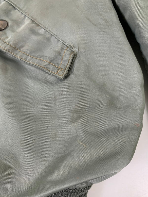 【現状渡し品】【メンズ】 USAF 50 S初期型 L-2B FLIGHT JACKET BLUE ANCHOR社 フライト ジャケット アウター 146-260424-jt-36-min サイズ：L カラー：ライトオリーブ 万代Net店