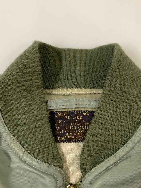 【現状渡し品】【メンズ】 USAF 50 S初期型 L-2B FLIGHT JACKET BLUE ANCHOR社 フライト ジャケット アウター 146-260424-jt-36-min サイズ：L カラー：ライトオリーブ 万代Net店