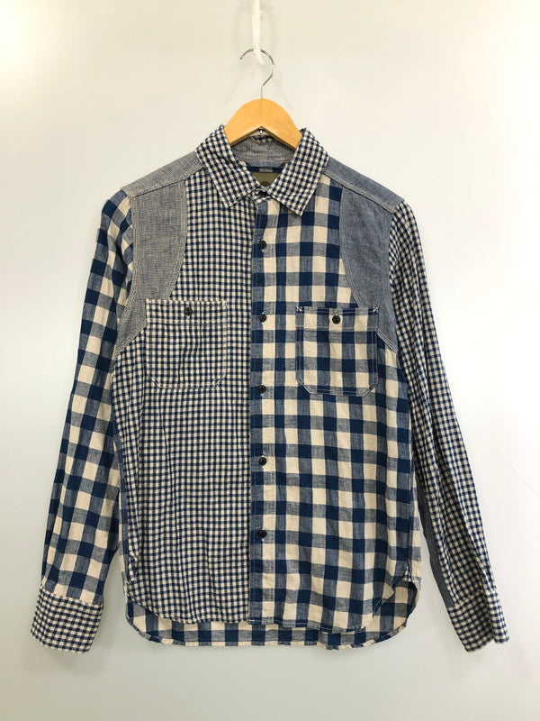 【中古品】【メンズ】 NIGEL CABOURN ナイジェルケーボン 8070010057 MULTI CHECK SHIRT マルチチェックシャツ 145-260426-zi-25-min サイズ：44 カラー：ブルー 万代Net店
