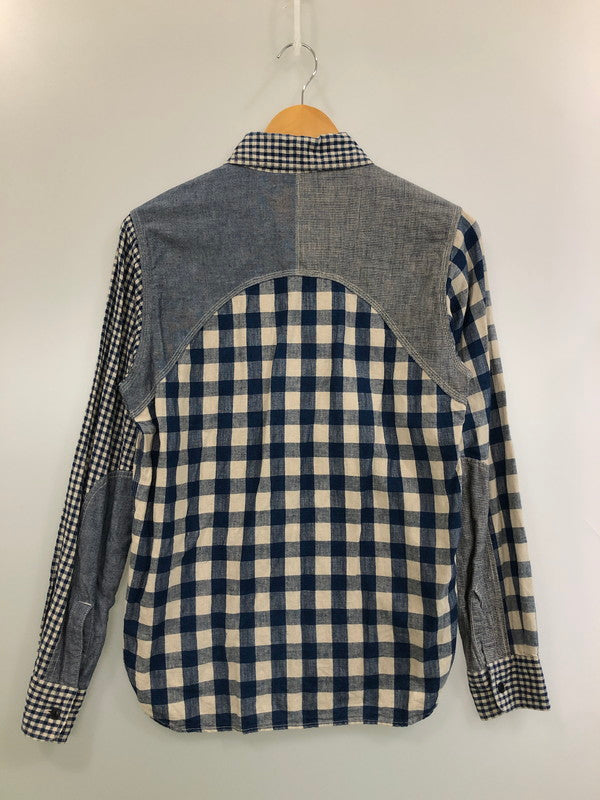 【中古品】【メンズ】 NIGEL CABOURN ナイジェルケーボン 8070010057 MULTI CHECK SHIRT マルチチェックシャツ 145-260426-zi-25-min サイズ：44 カラー：ブルー 万代Net店