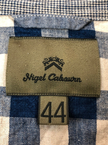 【中古品】【メンズ】 NIGEL CABOURN ナイジェルケーボン 8070010057 MULTI CHECK SHIRT マルチチェックシャツ 145-260426-zi-25-min サイズ：44 カラー：ブルー 万代Net店