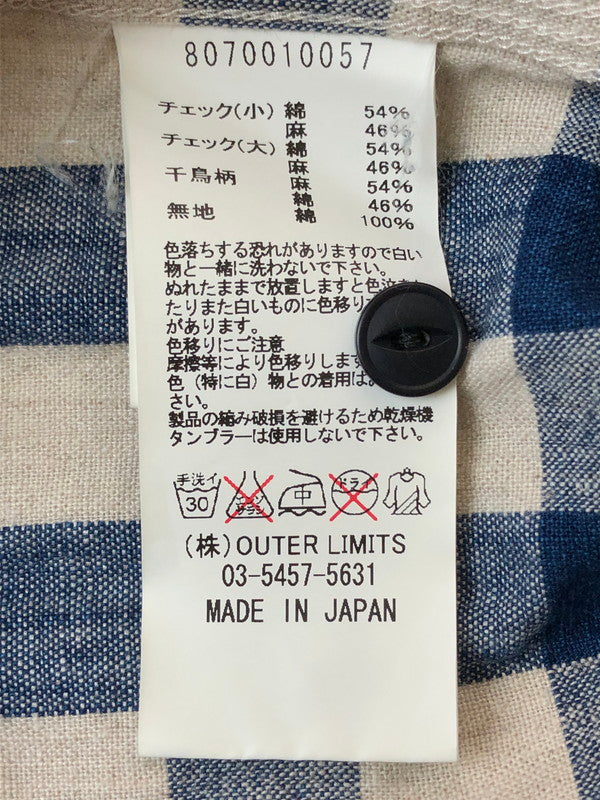 【中古品】【メンズ】 NIGEL CABOURN ナイジェルケーボン 8070010057 MULTI CHECK SHIRT マルチチェックシャツ 145-260426-zi-25-min サイズ：44 カラー：ブルー 万代Net店