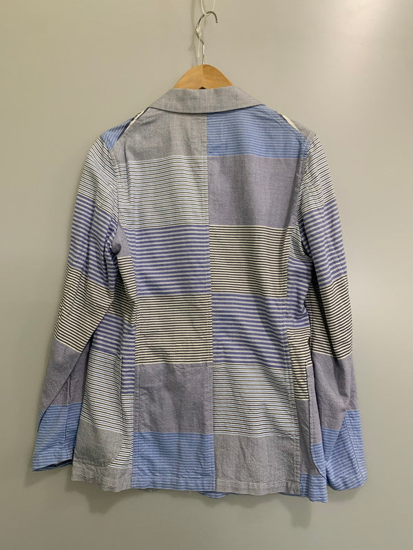 【中古品】【メンズ】 NIGEL CABOURN ナイジェルケーボン MULTI BORDER JACKET 8070080040 マルチボーダージャケット アウター 145-260425-SH-31-min サイズ：44 カラー：ブルー 万代Net店