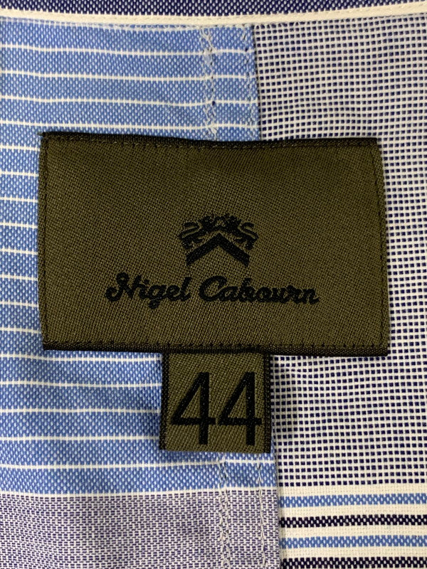 【中古品】【メンズ】 NIGEL CABOURN ナイジェルケーボン MULTI BORDER JACKET 8070080040 マルチボーダージャケット アウター 145-260425-SH-31-min サイズ：44 カラー：ブルー 万代Net店