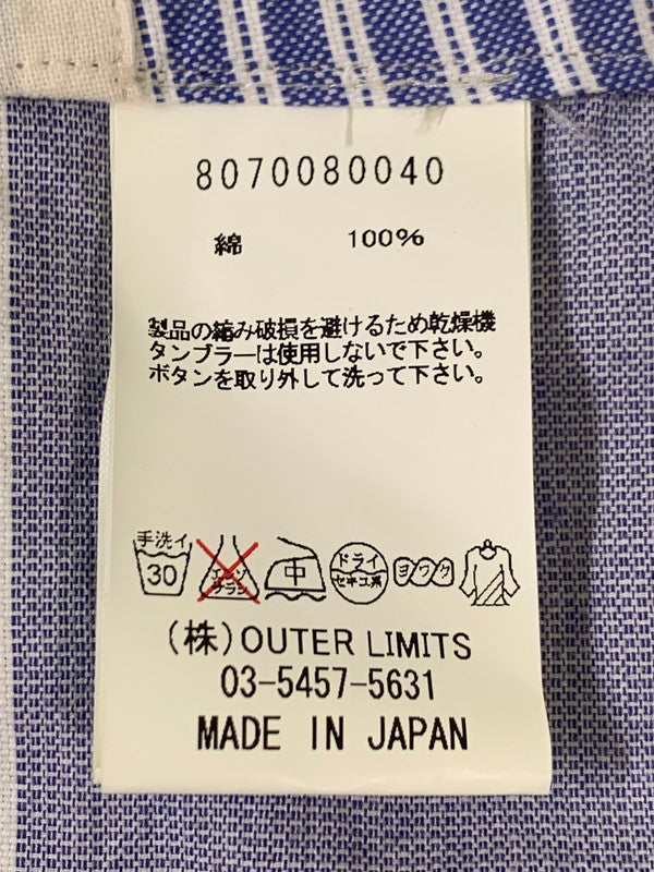 【中古品】【メンズ】 NIGEL CABOURN ナイジェルケーボン MULTI BORDER JACKET 8070080040 マルチボーダージャケット アウター 145-260425-SH-31-min サイズ：44 カラー：ブルー 万代Net店