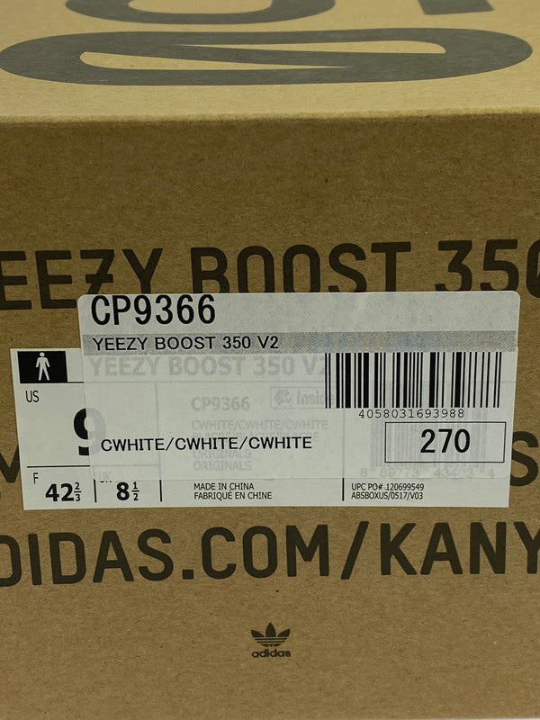 【現状渡し品】【メンズ】 ADIDAS アディダス YEEZY BOOST 350 V2 CP9366 イージー ブースト 350 ブイツー 靴 シューズ スニーカー SNEAKER 161-260427-KS-07-min サイズ：27cm US9 カラー：クリームホワイト 万代Net店
