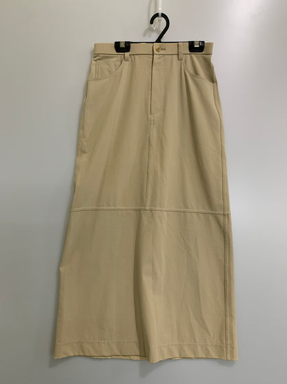 【中古品】【レディース】 ISSEY MIYAKE イッセイミヤケ IM12FG079 CHINO SKIRT 5ポケットロングスカート 171-260615-kt-13-min サイズ：2 カラー：ベージュ 万代Net店