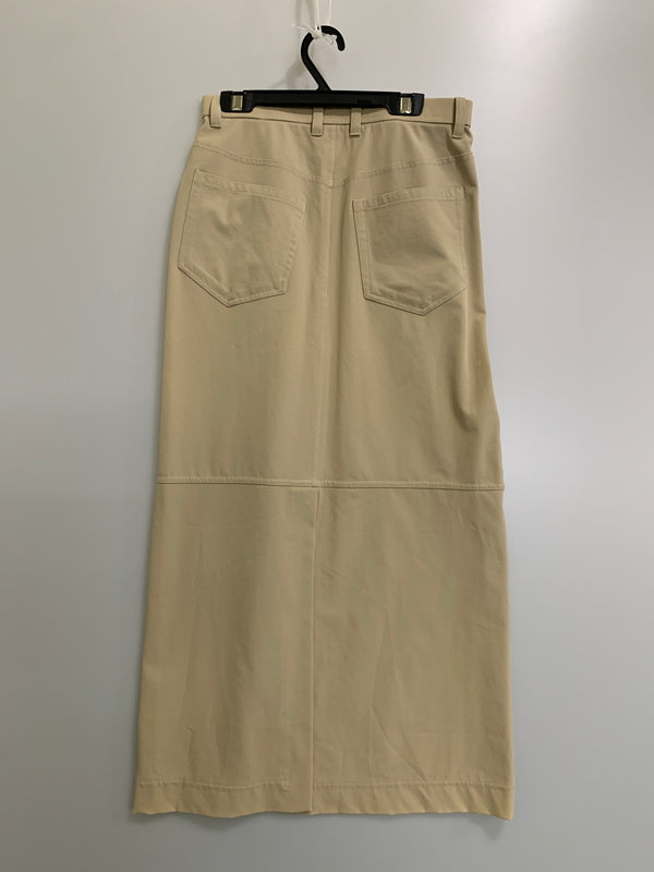 【中古品】【レディース】 ISSEY MIYAKE イッセイミヤケ IM12FG079 CHINO SKIRT 5ポケットロングスカート 171-260615-kt-13-min サイズ：2 カラー：ベージュ 万代Net店