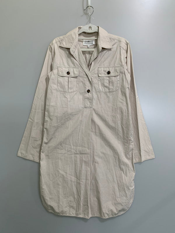 【中古品】【レディース】 MAISON MARTIN MARGIELA メゾン マルタン マルジェラ LS COTTON SHIRT S31CT0656 長袖 コットン シャツ トップス 170-260424-jt-38-min サイズ：40 カラー：ライトベージュ 万代Net店